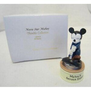 DISNEY LENOX Movie Star Thimble Mickey Service NEW